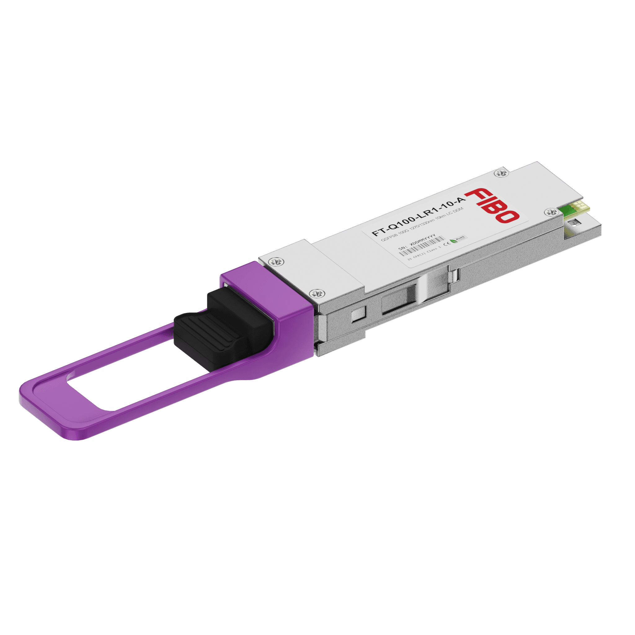 100GBASE-LR1 QSFP28 модуль 1271/1331нм 10км