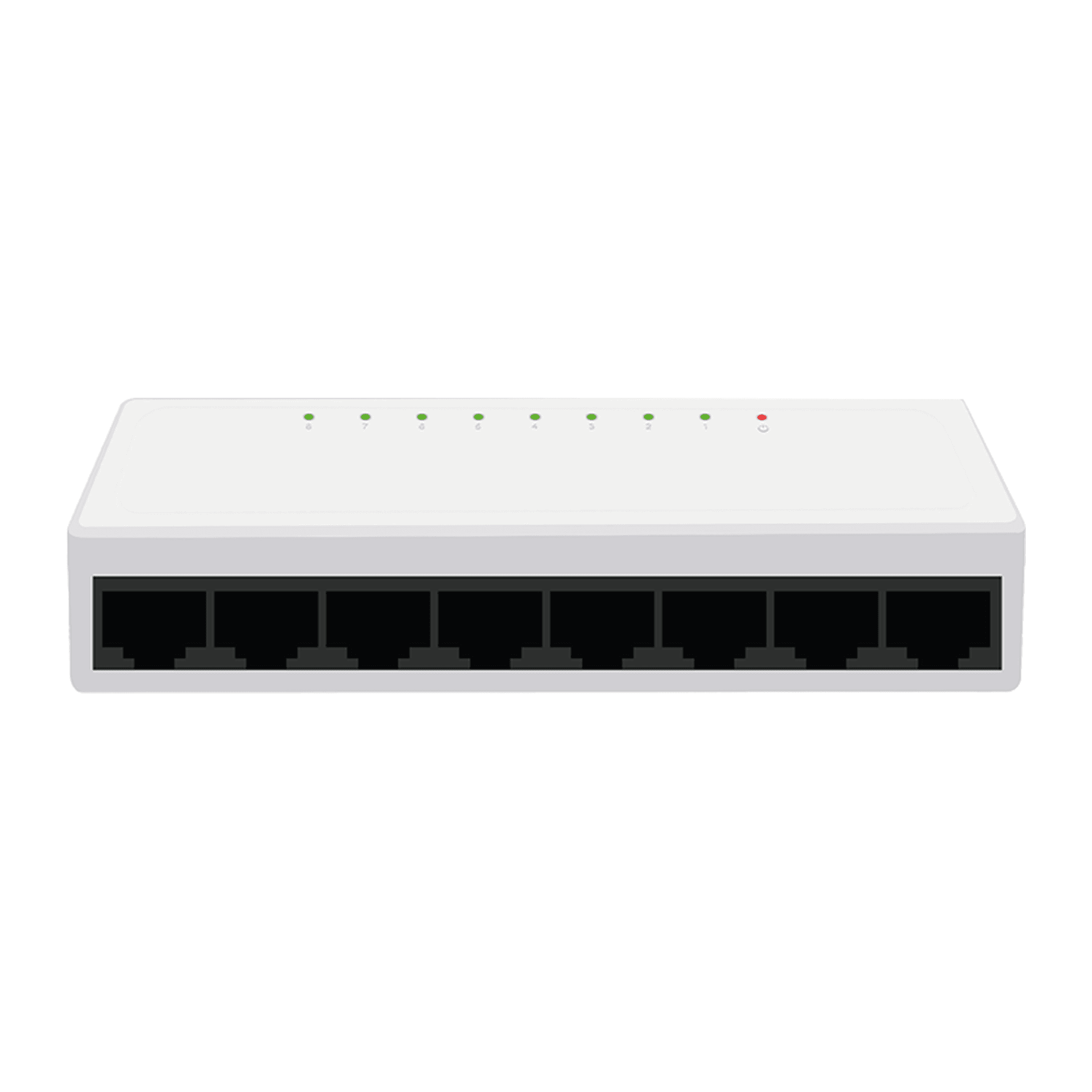 Коммутатор неуправляемый FT-S108F-W 8*10/100M RJ45, корпус пластик