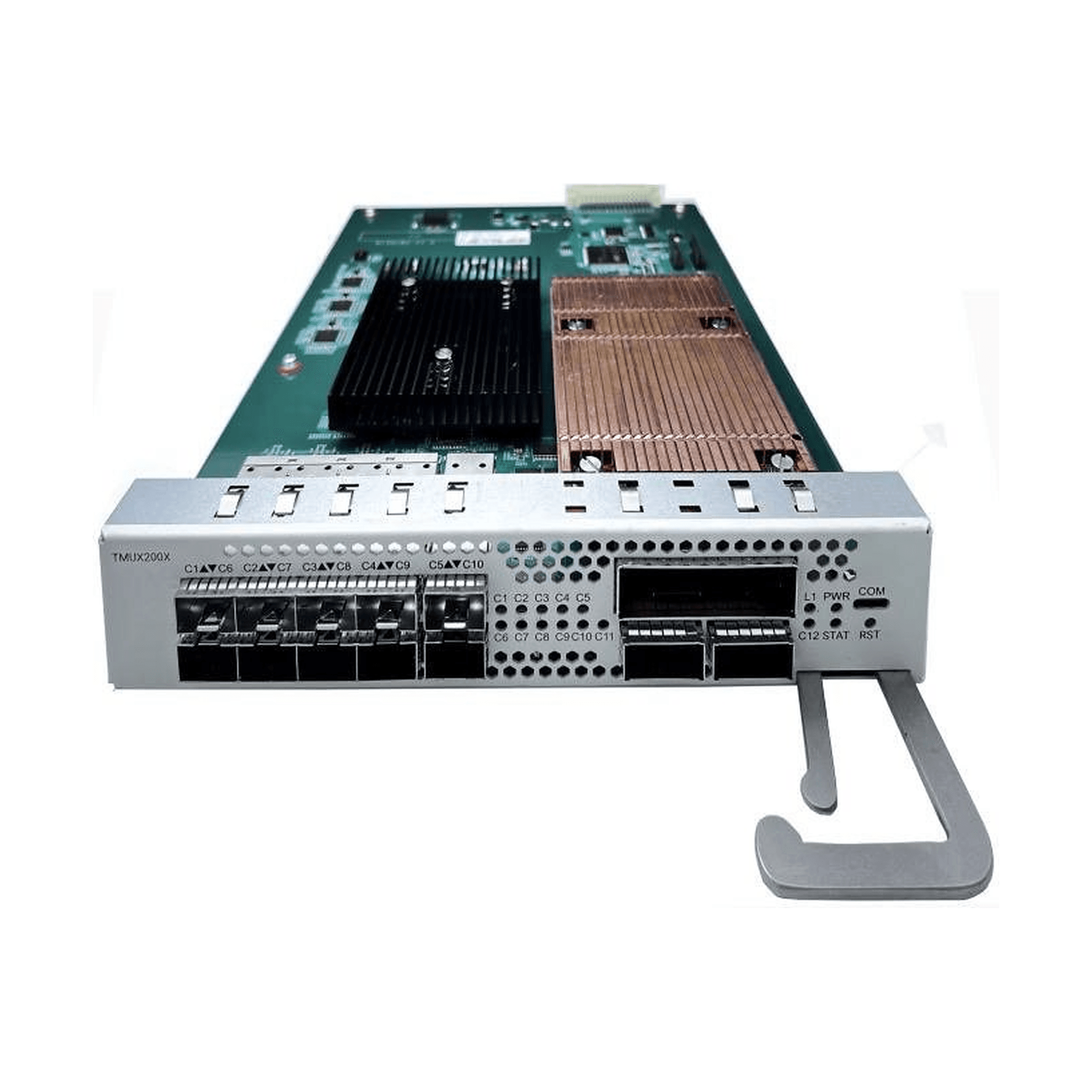 FT-TM10 Модульная карта мукспондера 1*CFP2 200G / 10*SFP+ и 2*QSFP28