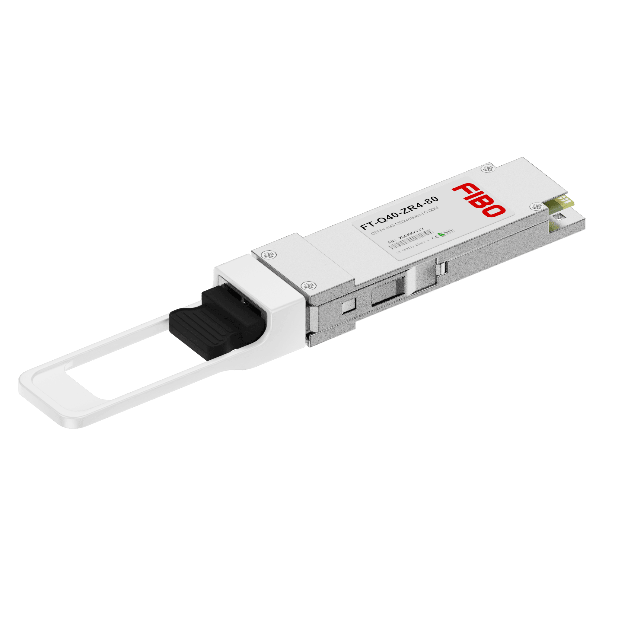 40GBASE-ZR4 QSFP+ модуль O-band 80км