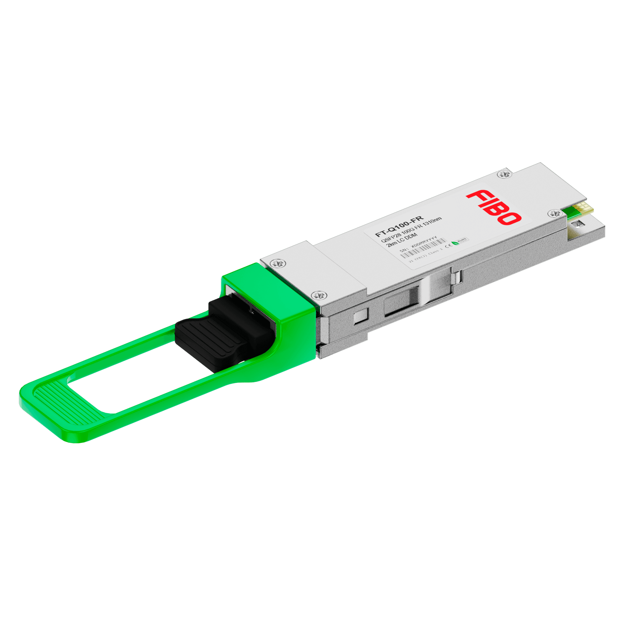 100GBASE-FR1 QSFP28 модуль 1310нм 2км