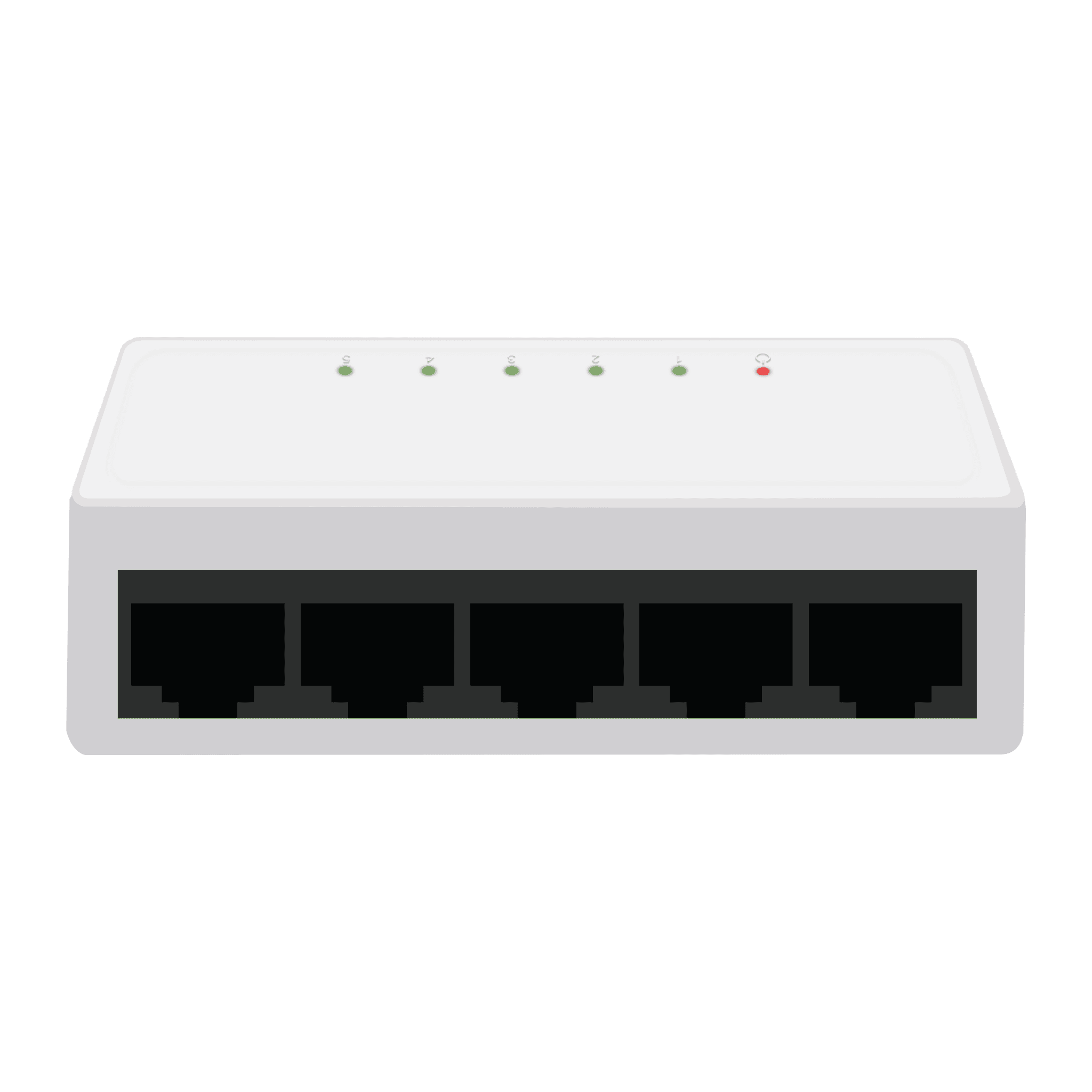 Коммутатор неуправляемый FT-S105F-W 5*10/100M RJ45, корпус пластик
