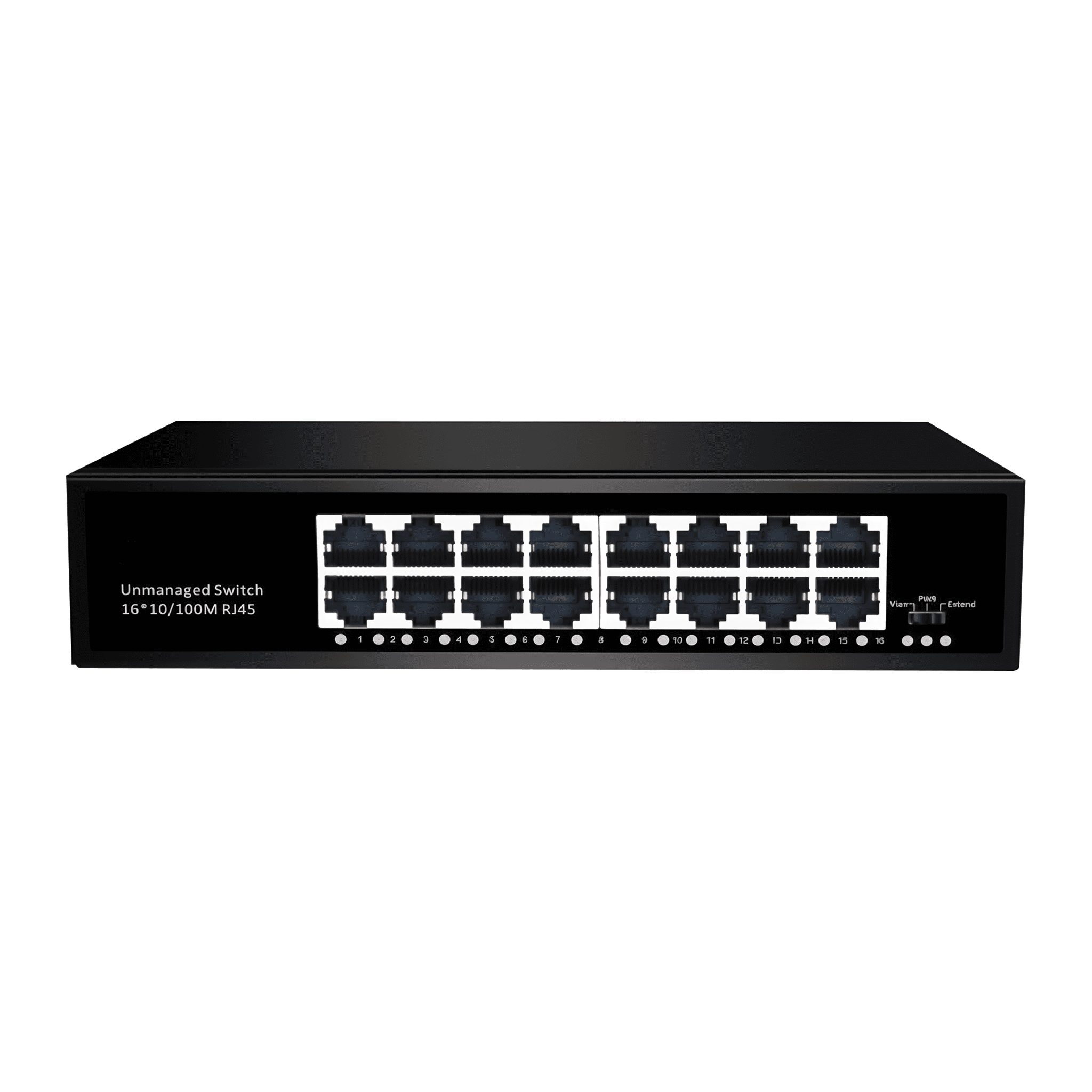 Коммутатор неуправляемый FT-S1116F 16*10/100M RJ45, корпус металл