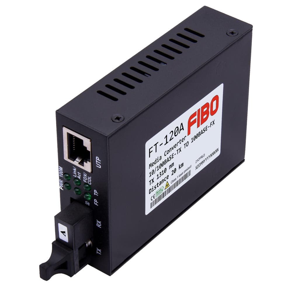 FT-120A WDM медиаконвертер 10/100Base-TX/100Base-FX, 1310/1550 нм