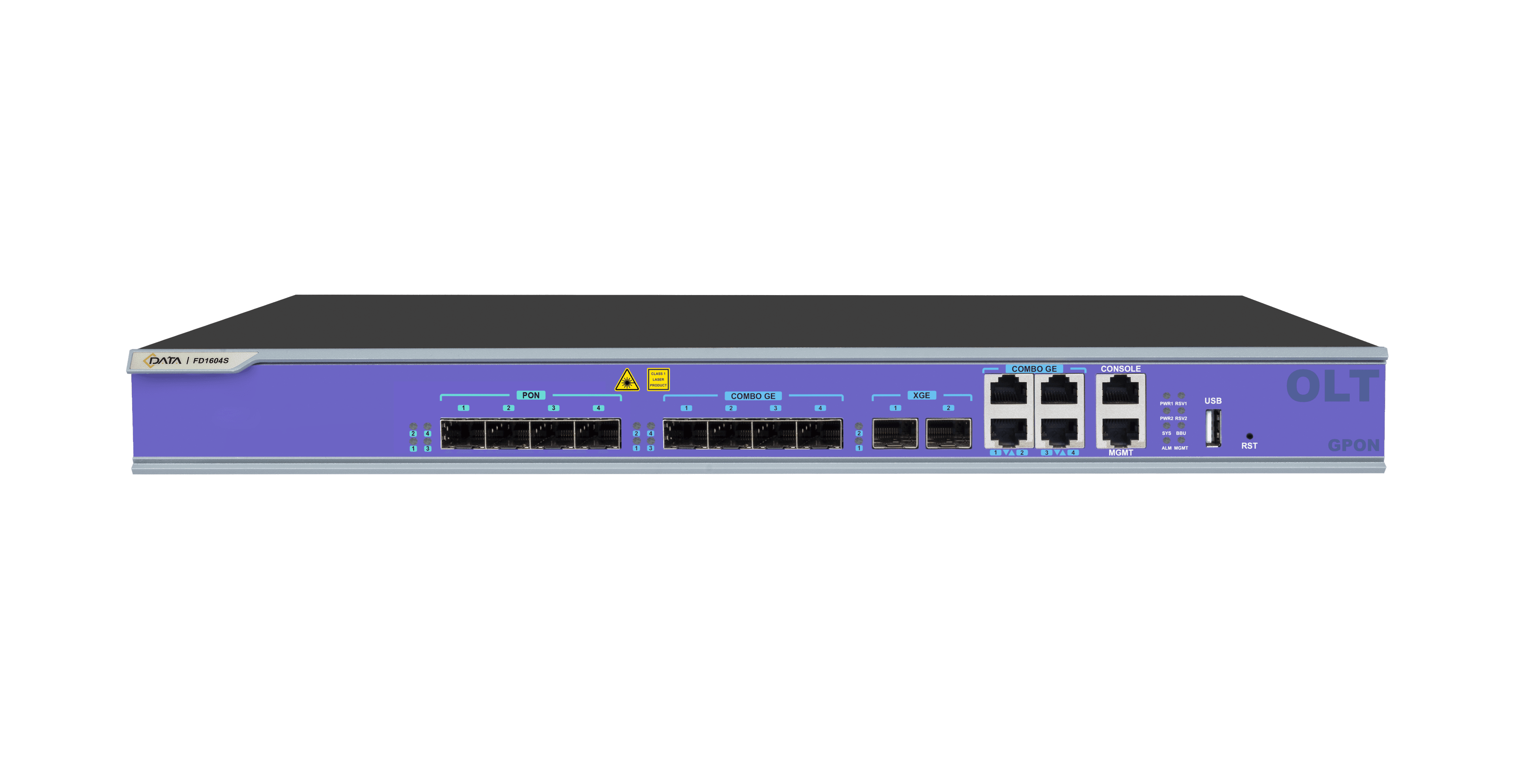 Оптический линейный терминал C-Data GPON OLT FD1604S 4 PON SFP порта GPON OLT, web 3.0