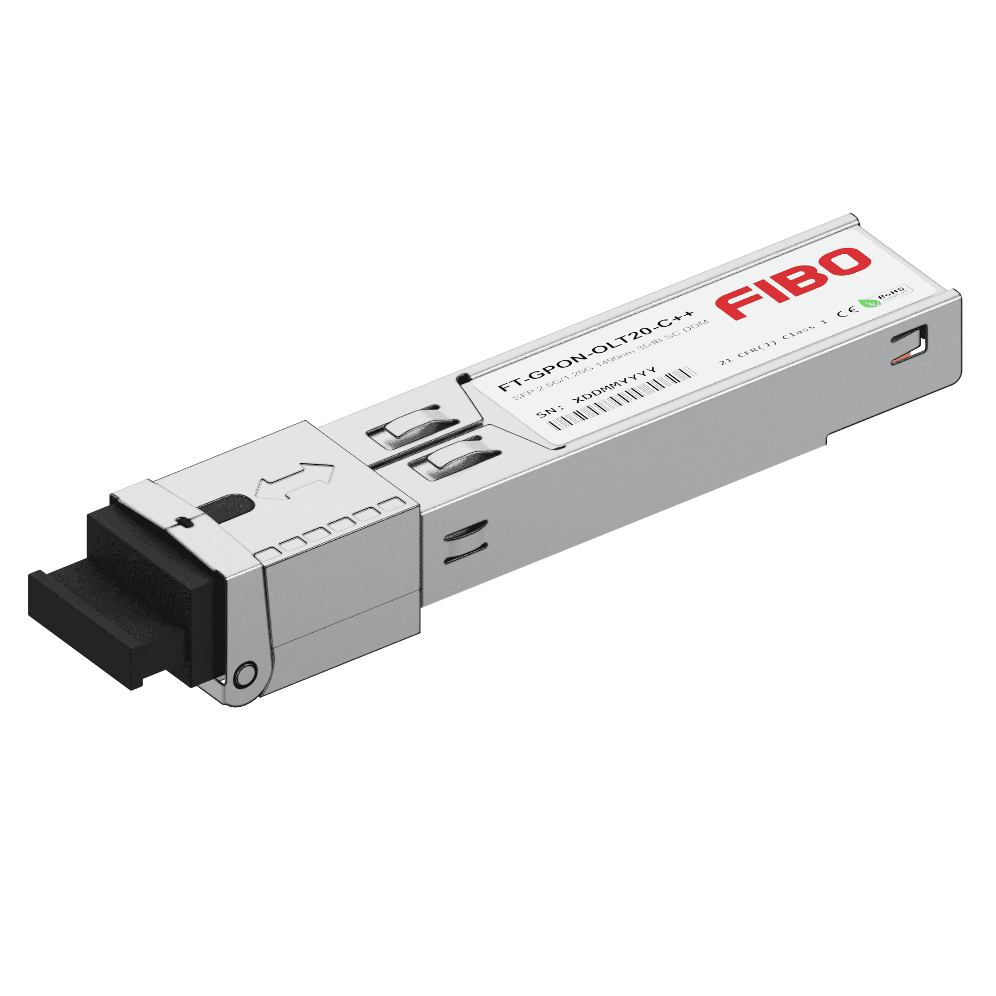 FT-GPON-OLT20-C++ SFP GPON 2.5G/1.25G 20км 1490нм Rx1310нм 35dB