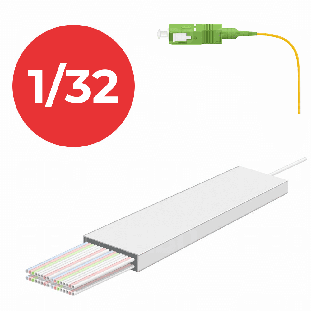 Оптический cплиттер PLC 1×32, SC/APC 1m, Ø 0.9mm