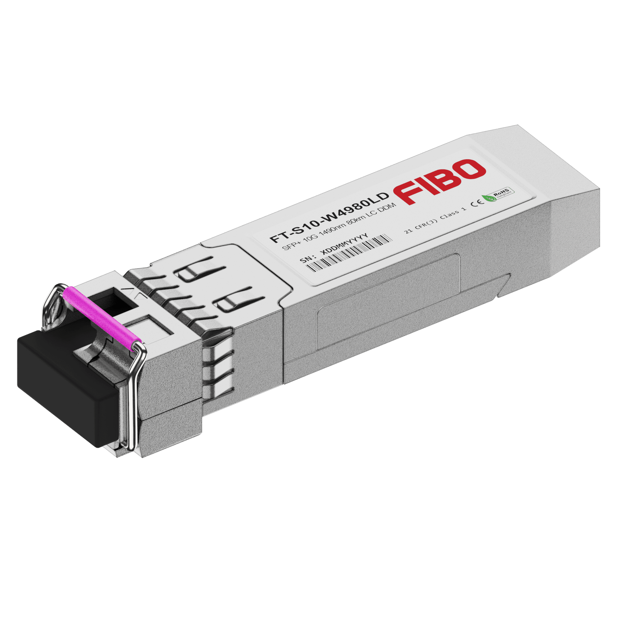 10GBASE-BX80 SFP+ модуль 1490/1550нм 80км