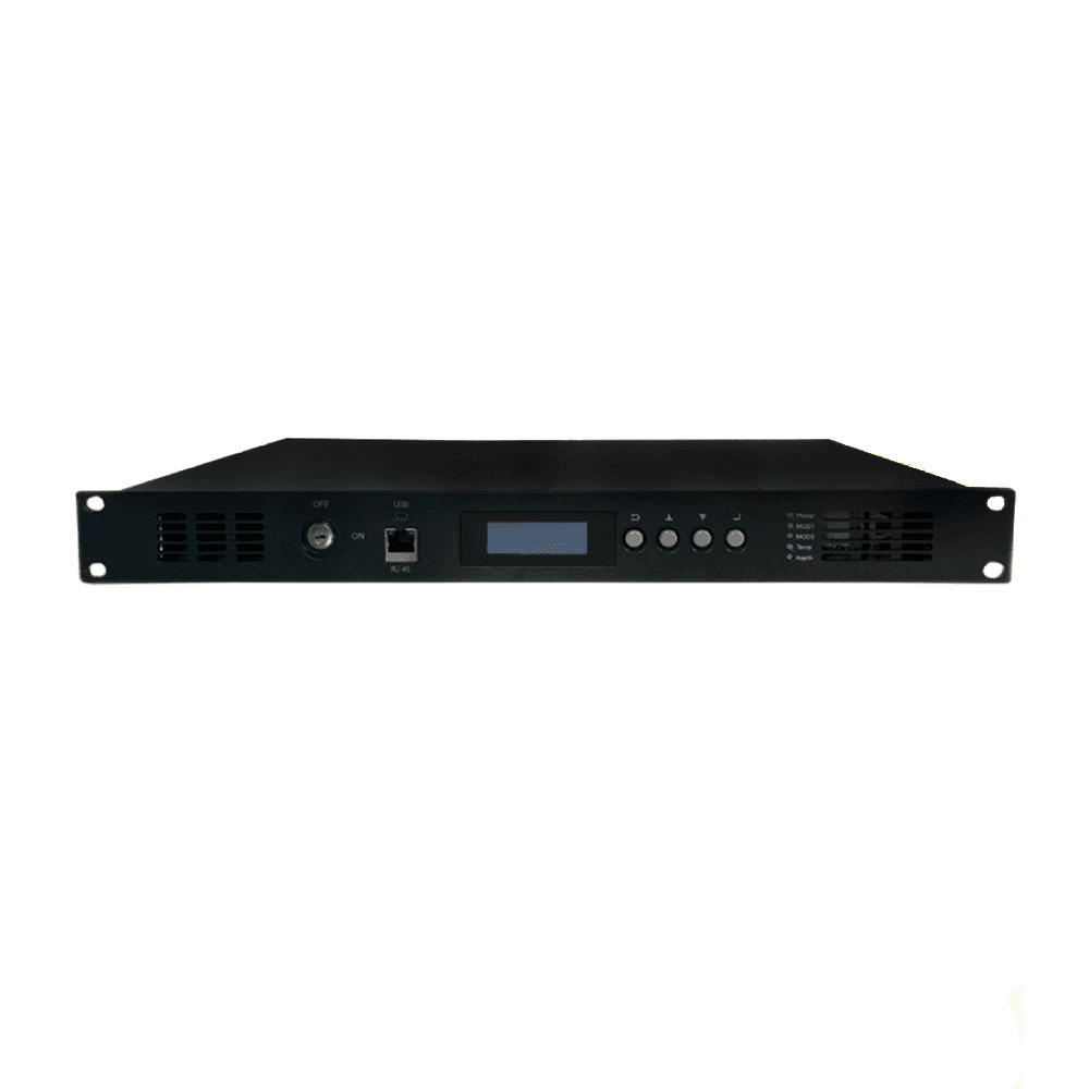 CA-1550-1-1-26, Усилитель оптический EDFA 1550нм, 1 вход, 1 выход, 26 дБм, SC/APC, SNMP, 2БП