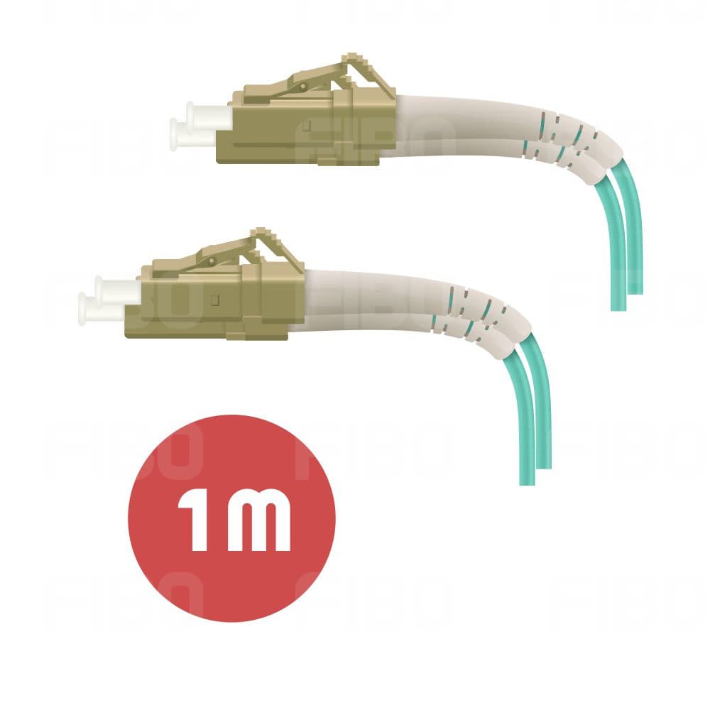 Патч-корд LC(PC) - LC(PC) DX MM OM3 3мм LSZH - 1м