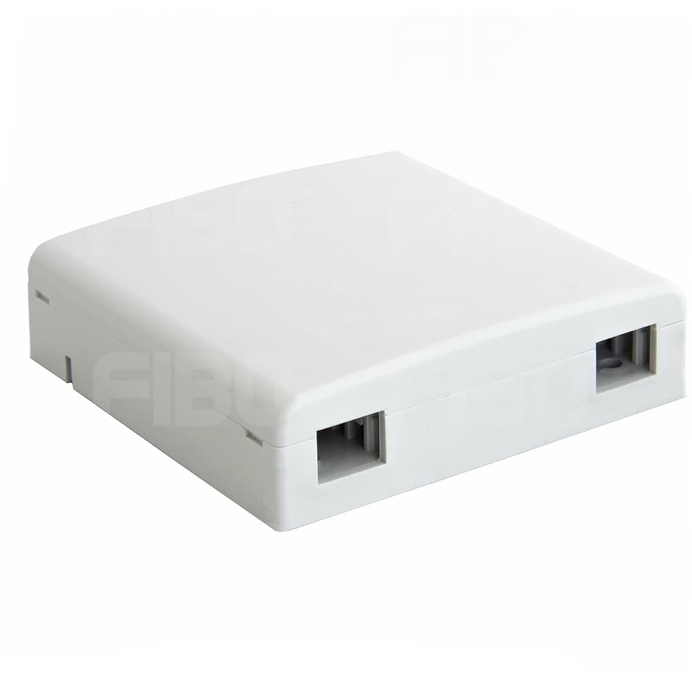 Оптическая абонентская розетка FTTH-F02A, цвет белый