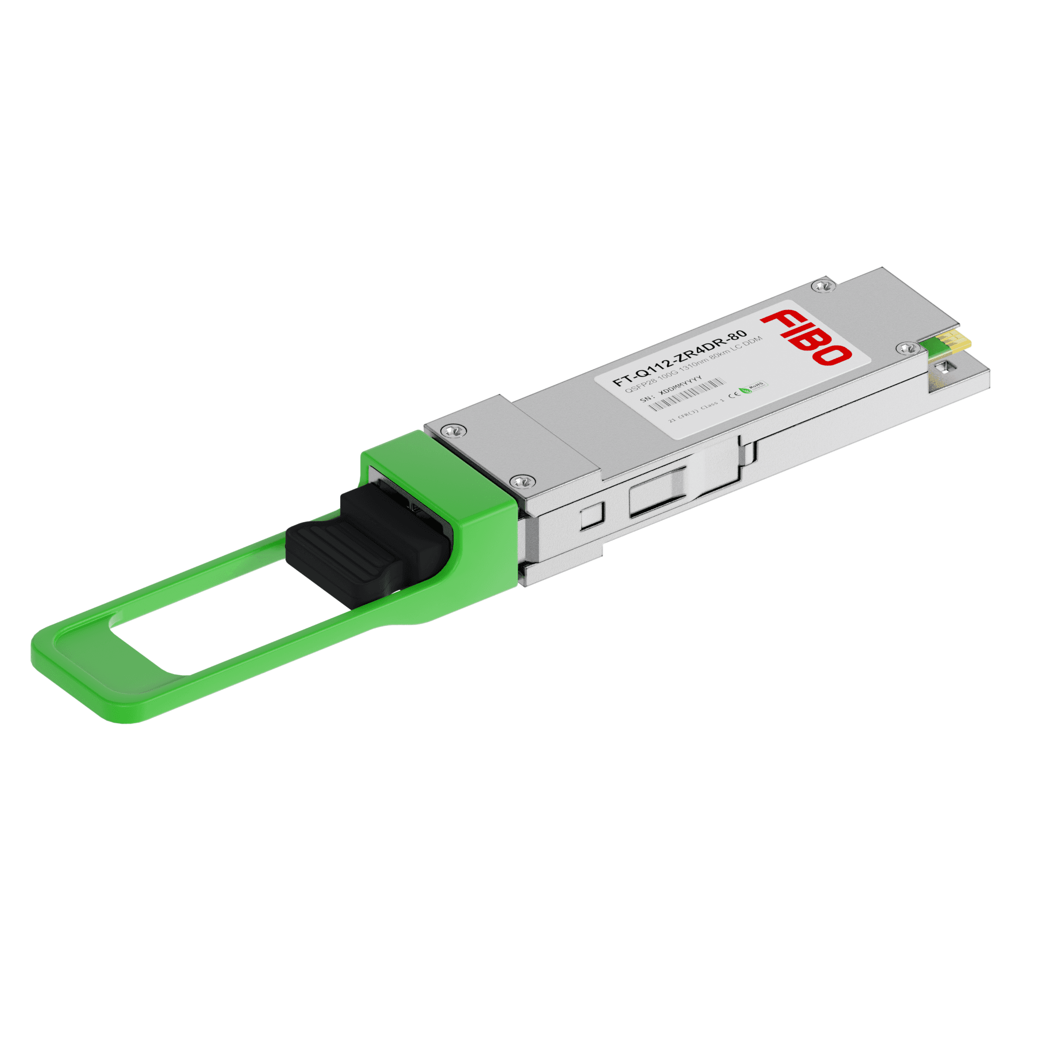 100GBASE-ZR4DR OTU4 QSFP28 модуль 1310нм 80км