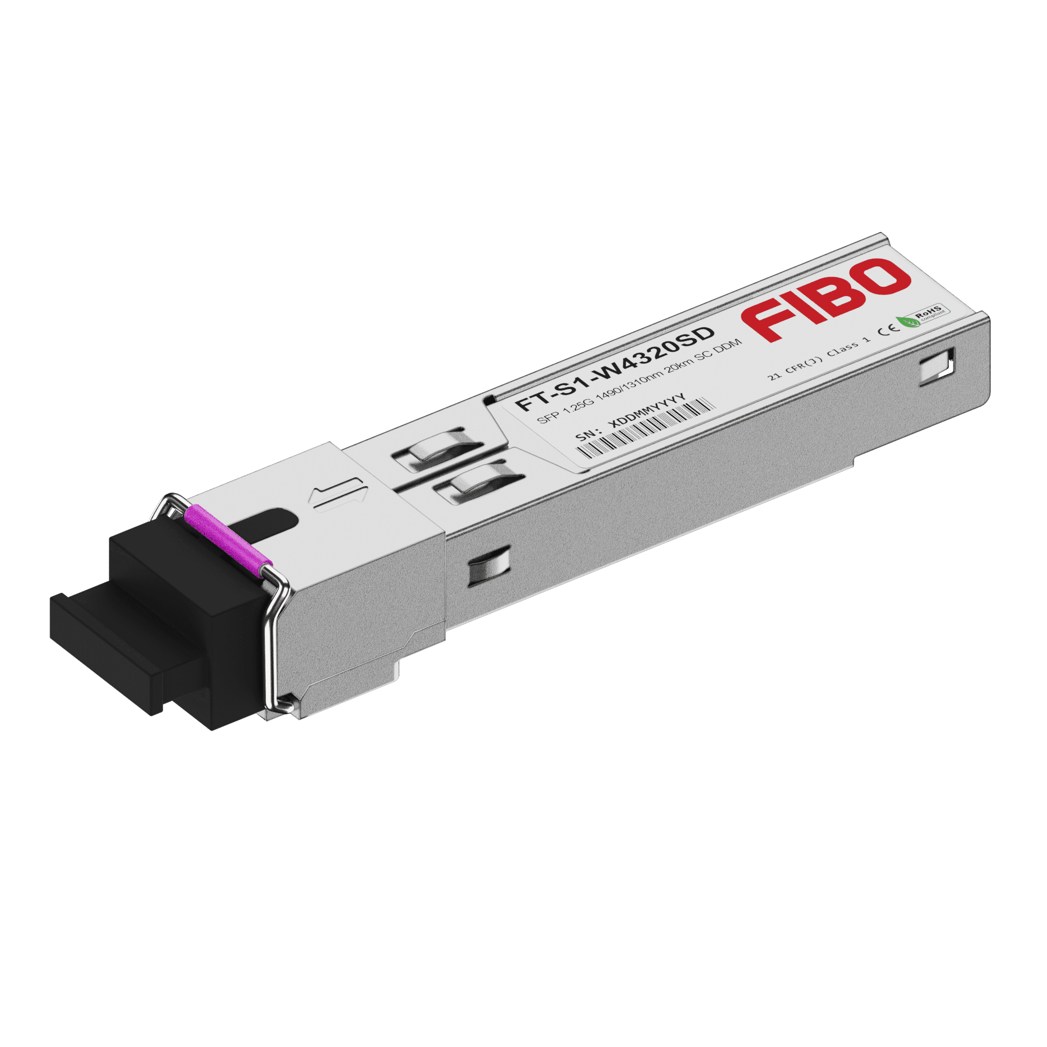 1000BASE-BX20-DA SFP модуль 1490/1310нм 20км SC