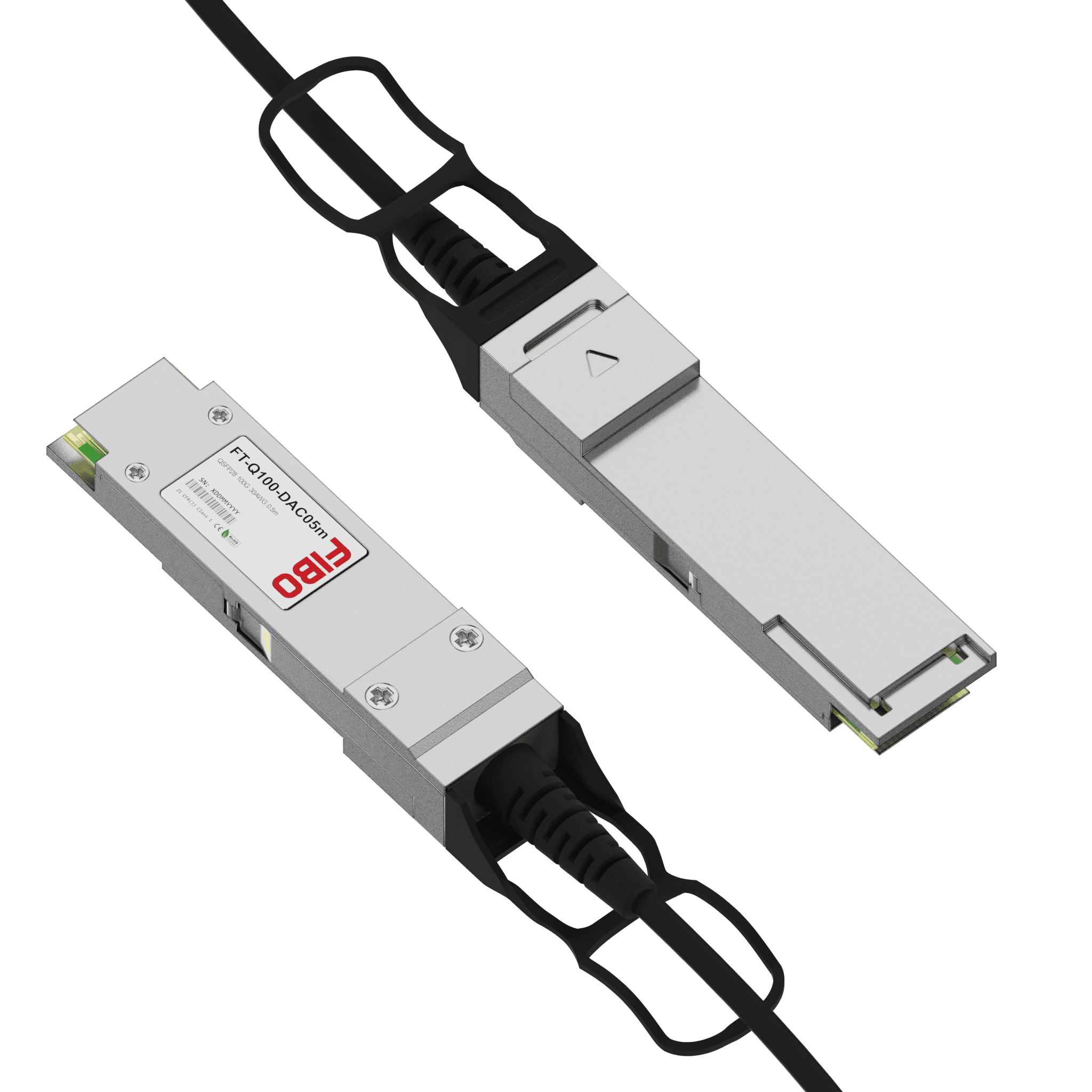 100G QSFP28 0.5м DAC (Passive Direct Attach Copper Cable)