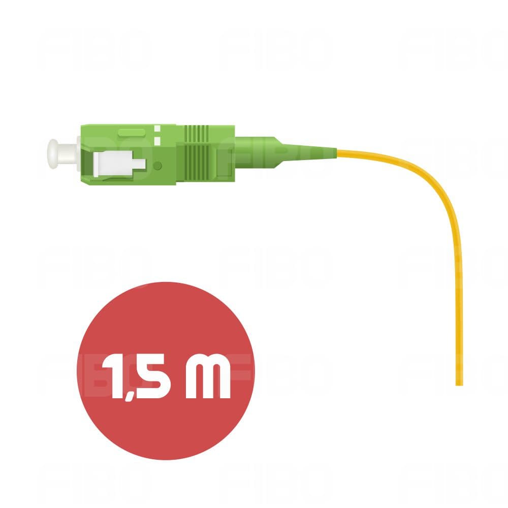 Пигтейл оптический SC/APC SM 1,5м