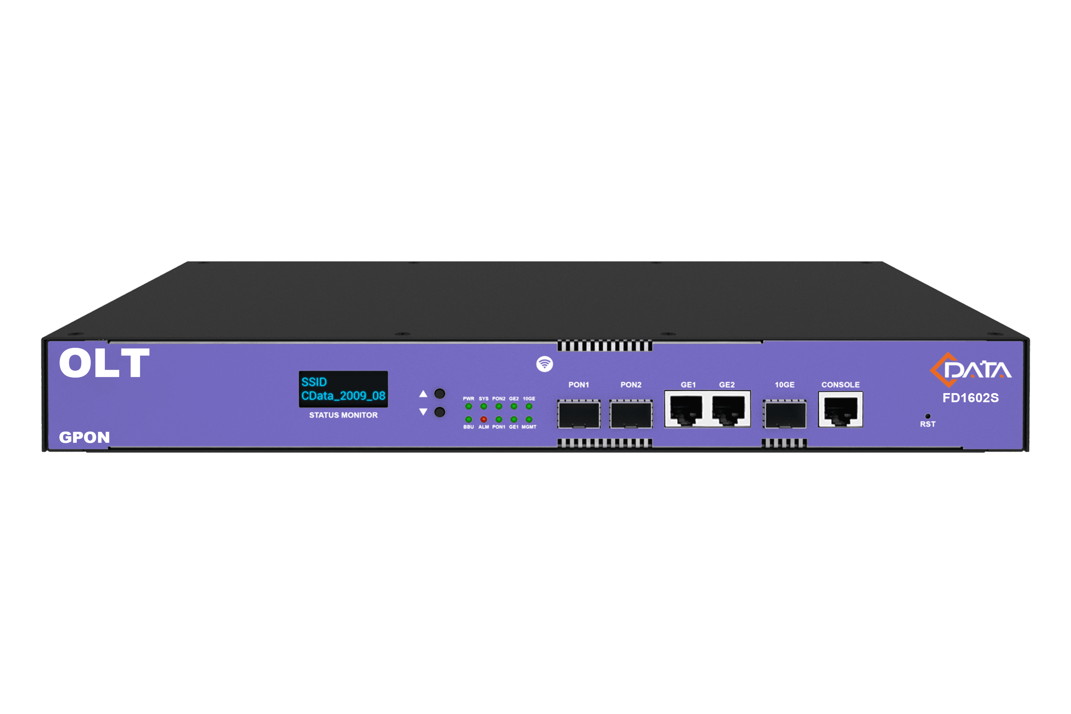 Оптический линейный терминал C-Data OLT GPON FD1602S-B1 (2 портовый ОЛТ), web 3.0