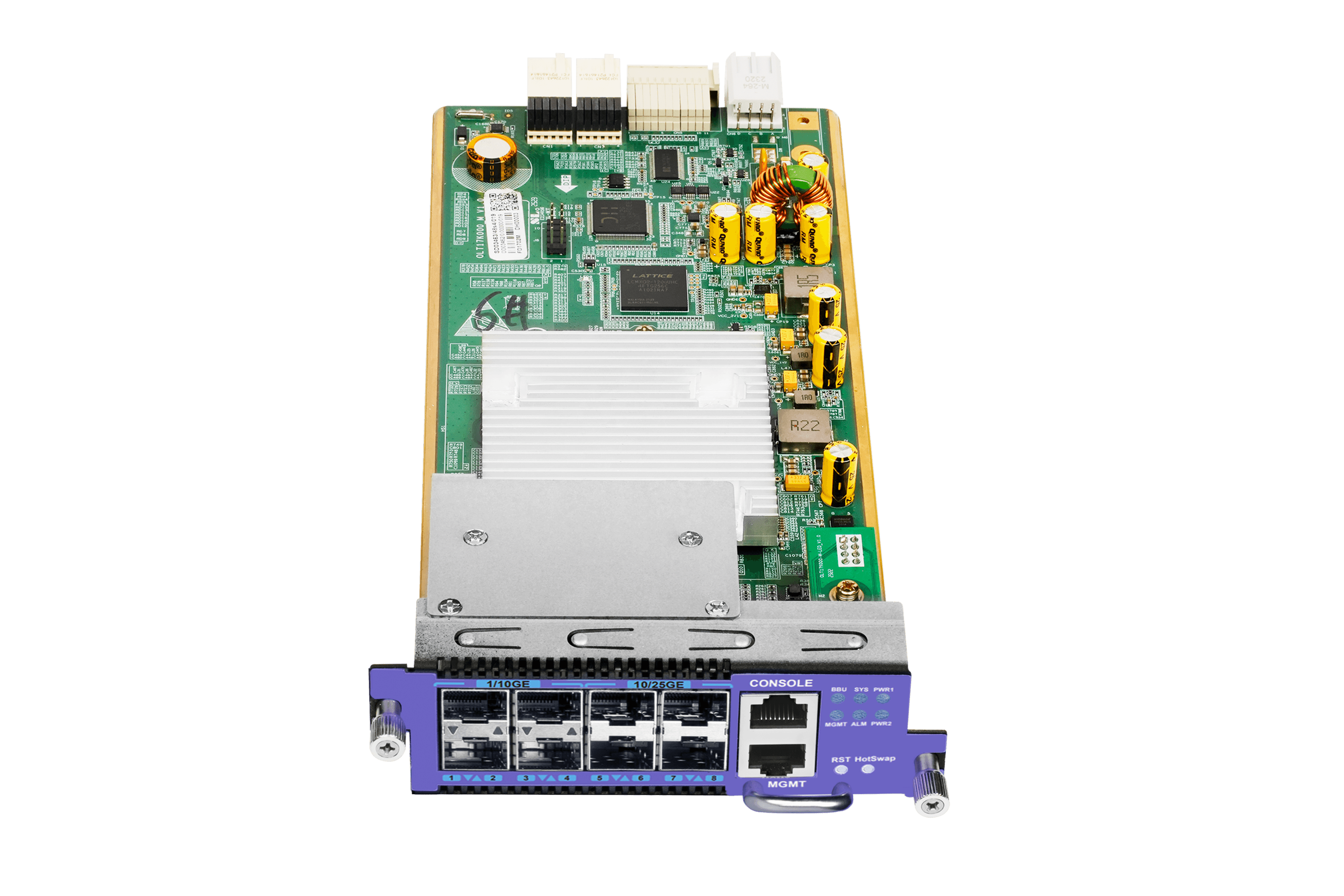 Плата управления ОЛТ FD1702M (4*25G SFP uplink+4*10G SFP uplink+1*console+1*mgmt)