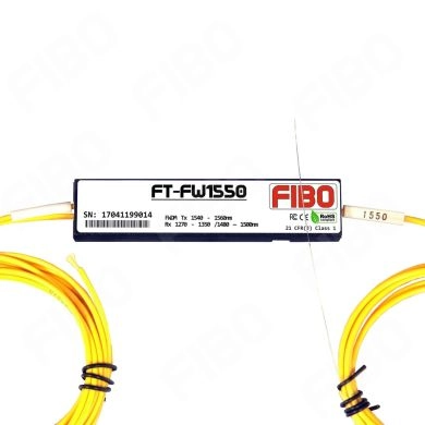 FIBO FT-FW1550 Оптический фильтр FWDM T1550 R1310 / 1490 нм, пластиковый корпус #1