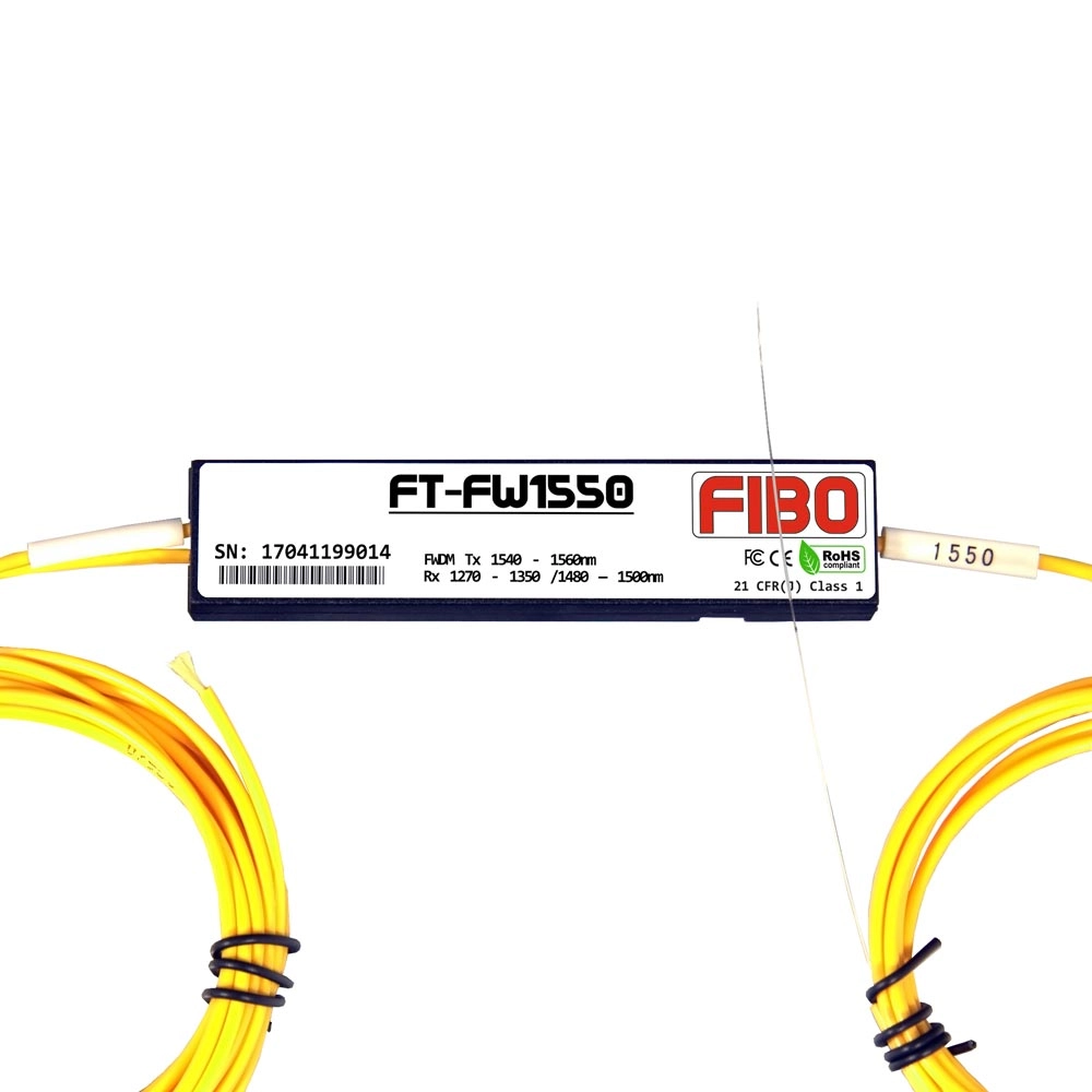 FIBO FT-FW1550 Оптический фильтр FWDM T1550 R1310 / 1490 нм, пластиковый корпус #1